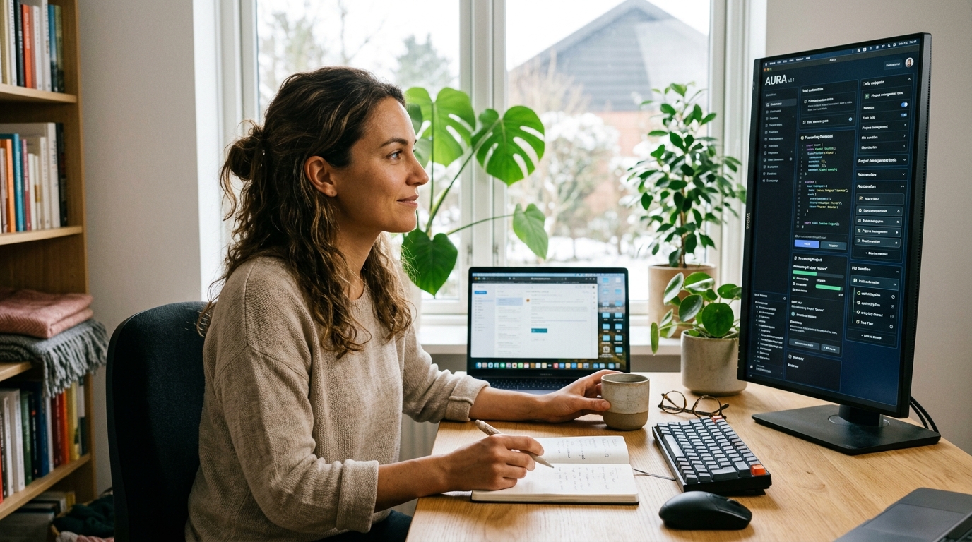 Human User and Autonomous AI Assistant Working Together